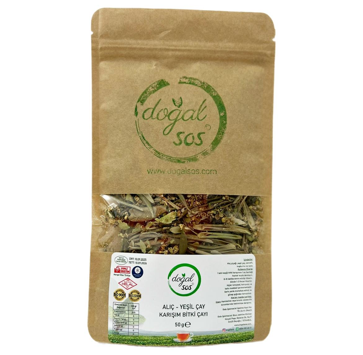 Alıç -Yeşil Çay Karışım Bitki çayı