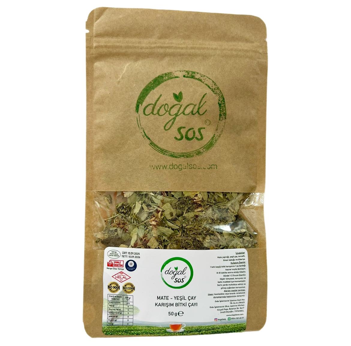 Mate-Yeşil Çay Karışım Bitki Çayı