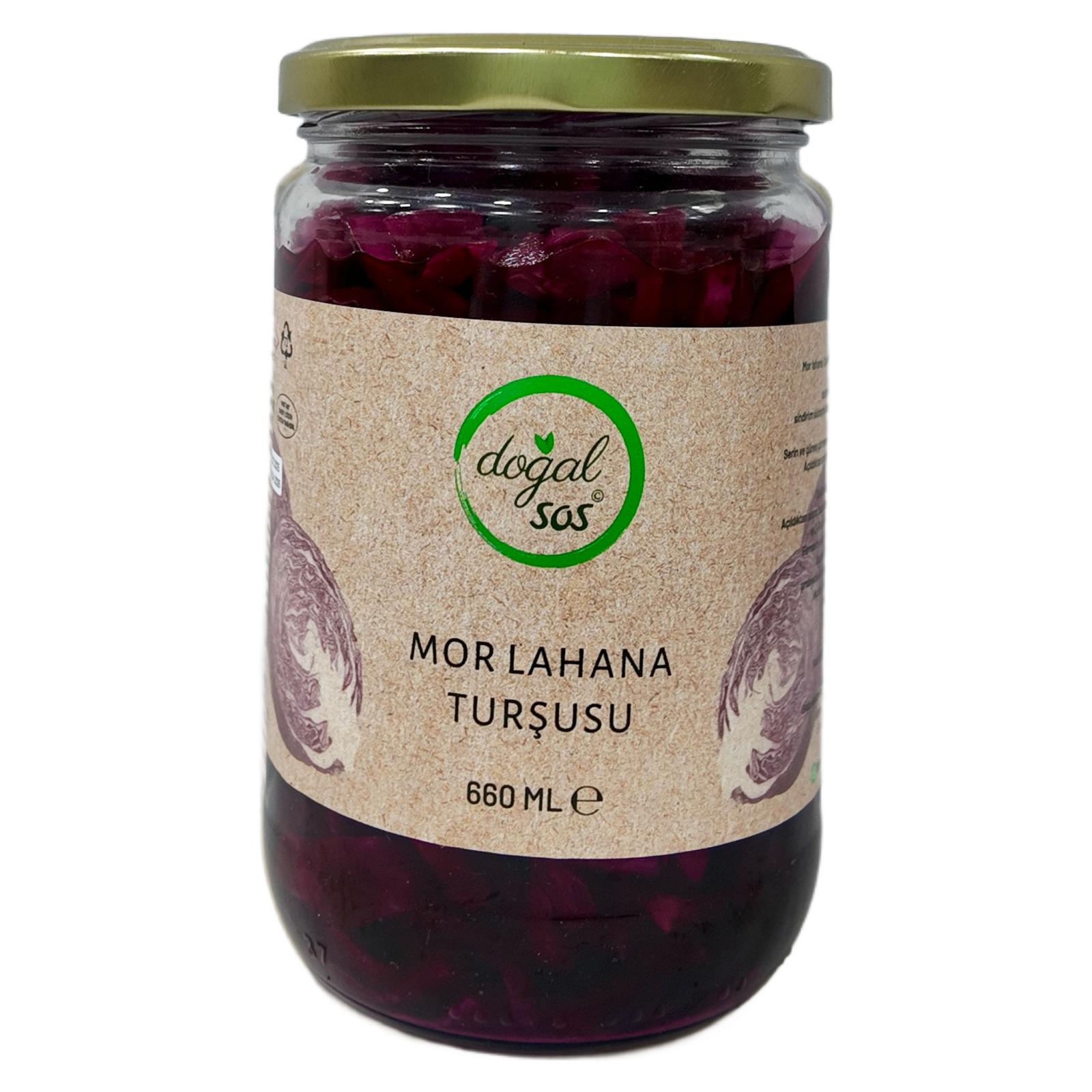 Fermente Mor Lahana Turşusu