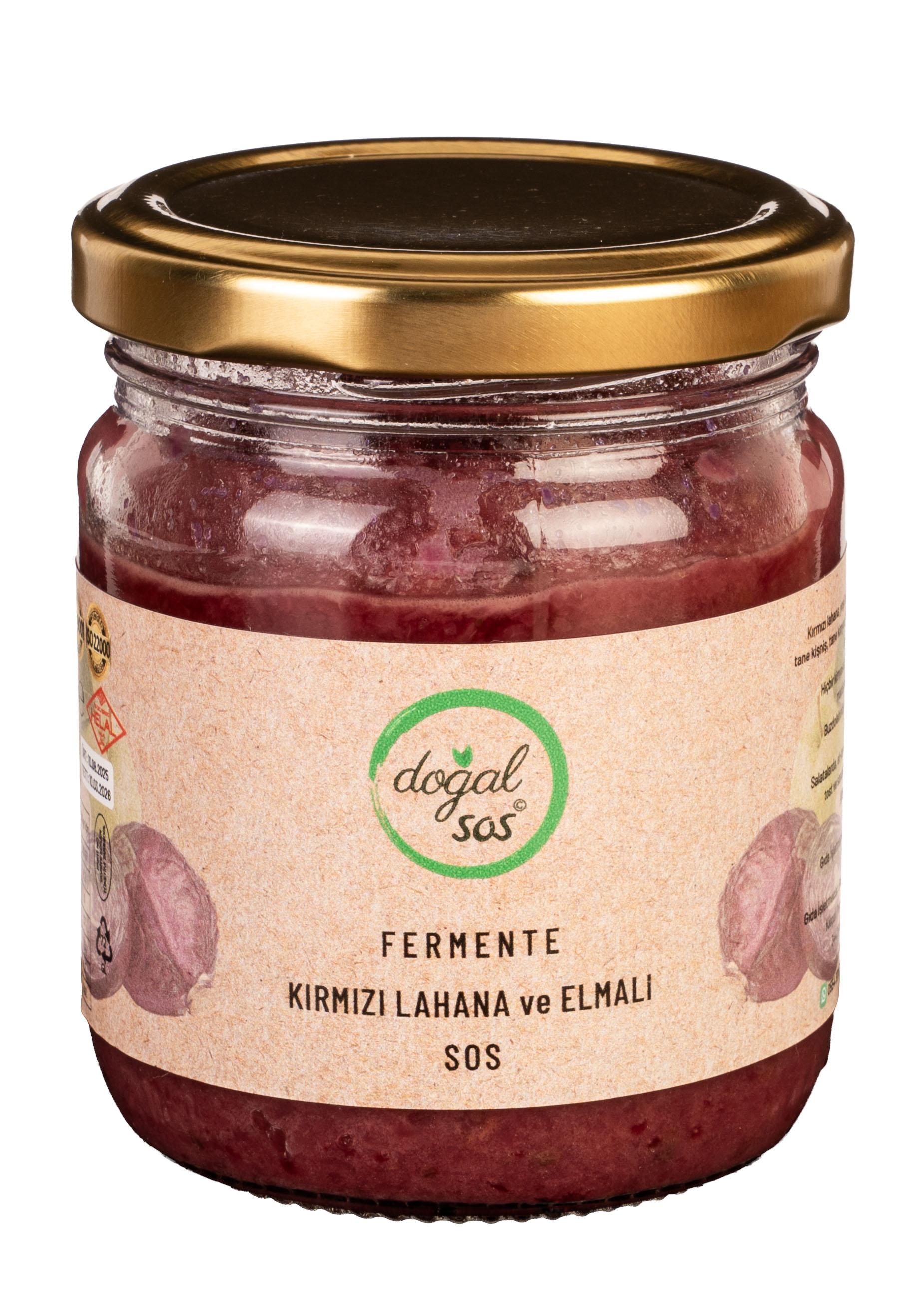 Fermente Kırmızı Lahana Elmalı Sos