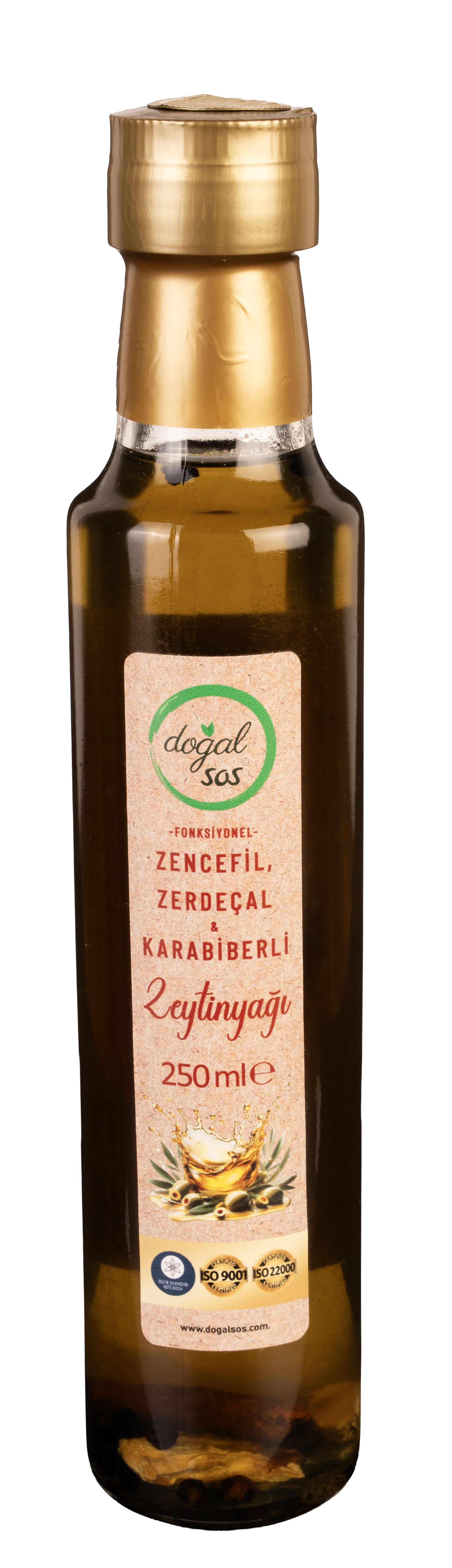 Fonksiyonel Zencefil Zerdeçal Ve Karabiberli Zeytinyağı