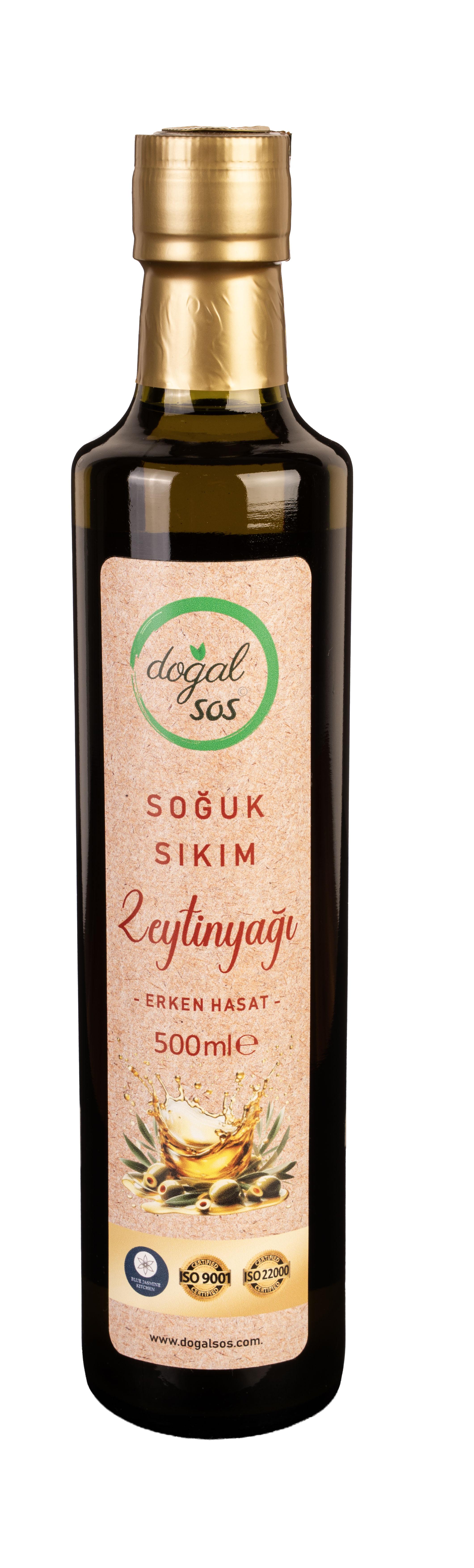 Erken Hasat Soğuk Sıkım Zeytinyağı (500 ml)